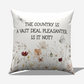Pride and Prejudice Country Pillow – Cover only-Literally Classic